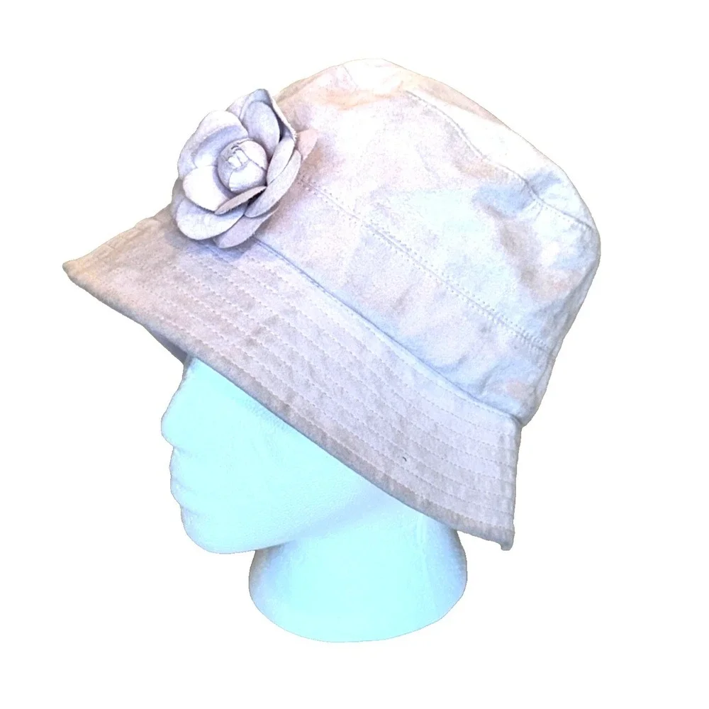 KOKIN New York - The‎ Packables Handmade Pink Suede Bucket Hat - One Size
